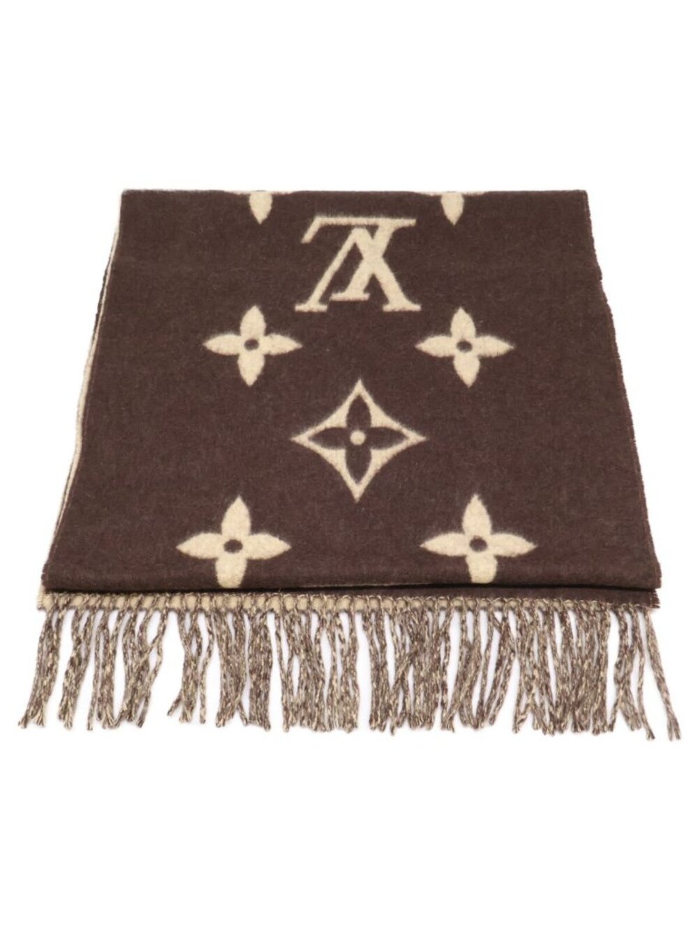 Louis Vuitton Echarpe Reykjavik Monogram Cashmere Fringe - Picture 3 of 7